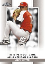 5 ct lot 2018 Jack Leiter Leaf Perfect Game Nike AA Classic Aflac Limited-Ed SP 