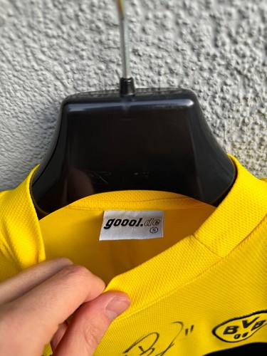 BVB BORUSSIA DORTMUND 2002/03 AMOROSO#22 GOOOL FOOTBALL JERSEY RARE MEN S Signed - Picture 4 of 9