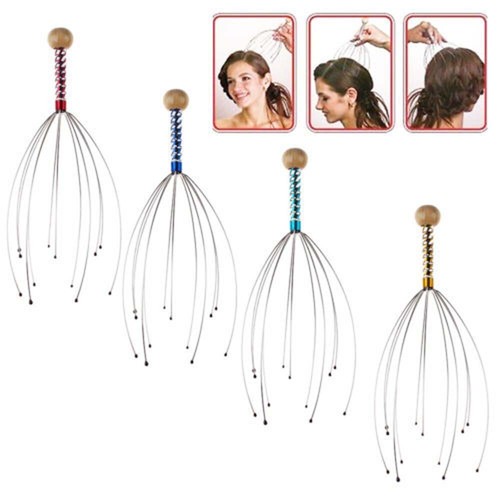 Head Neck Scalp Massager Massage Octopus Equipment Stress Release Relax Tool Hot - Picture 9 of 12