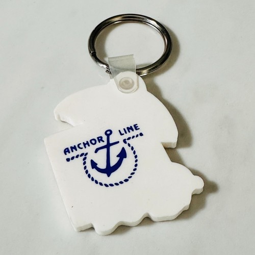 Vintage California Dreamin Rubber Keychain - Bear on The Beach Drink Umbrella - Picture 3 of 3