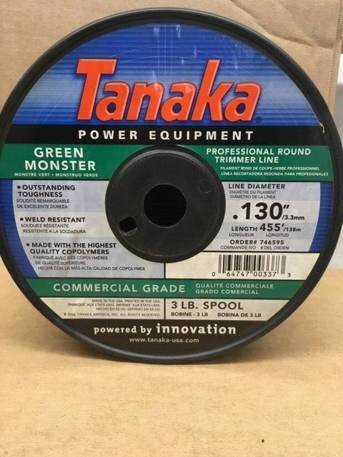 Tanaka  Tanaka/Hitachi Trimmer Line .130 diamter 455 feet 746595 Monster