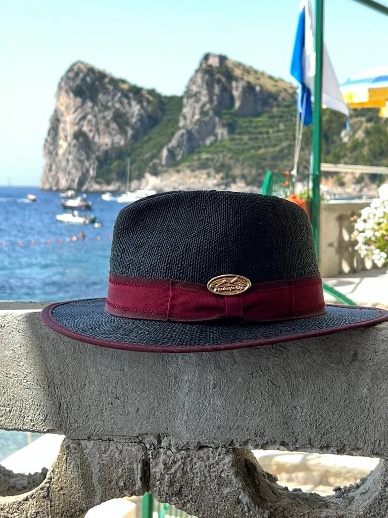 Cappello Elegante Unisex In Cotone Tesa Larga - Fedora/Trilby Classico, Con Fascia, Taglia Unica