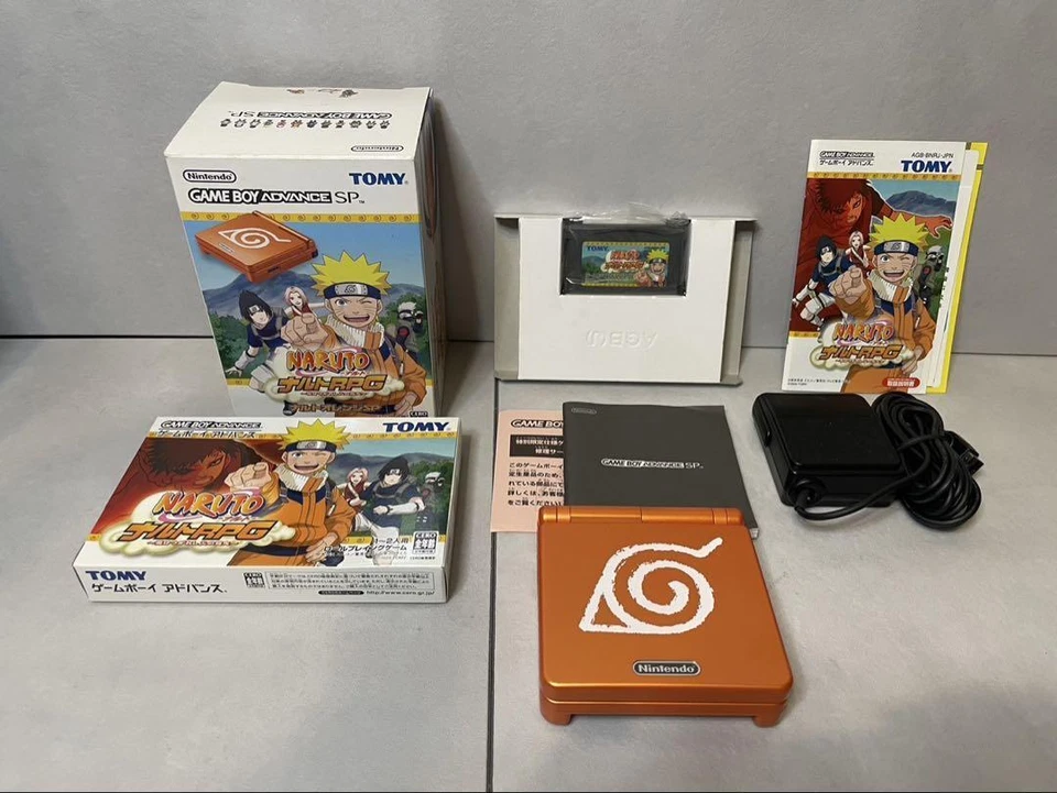 "Unused"  Nintendo Game Boy Advance SP console Naruto limited edition JPN - Image 3 of 4