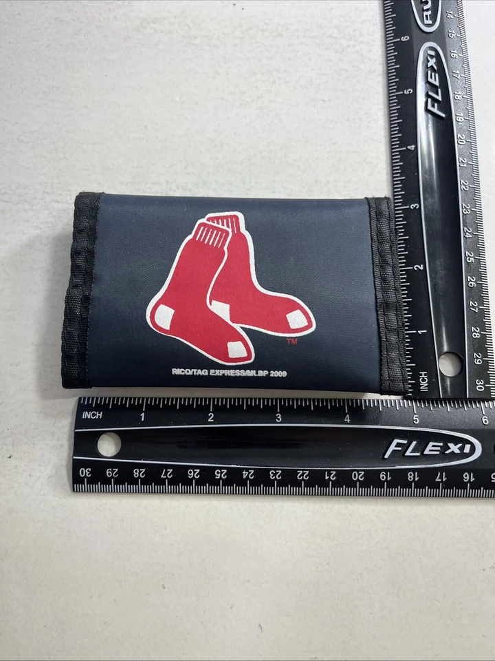MLB Boston Red Sox 2009 Nylon Tri Fold Wallet VTG 2000 Baseball Billfold MLBP - Image 3 of 4