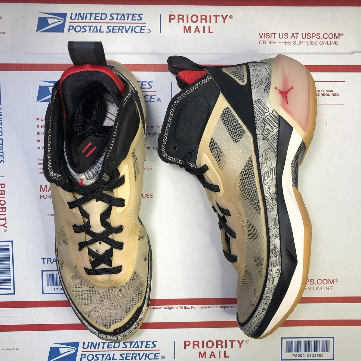 Nike Air Jordan 37 PE Jason Tatum 'Tattoos' Men's Size 9.5 DZ0812