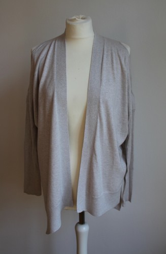 All Saints Cardigan Strickjacke Jacke beige hellgrau cutout Schulterfrei M 38 - Bild 2 von 4