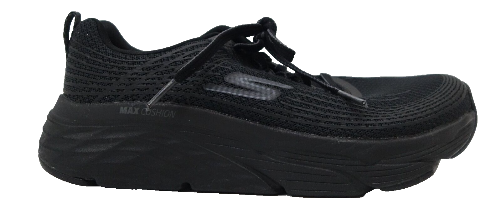 Skechers Mens Black Max Cushioning Elite 2.0 Trail Lace Up Shoes Sz US 7 M EU 37
