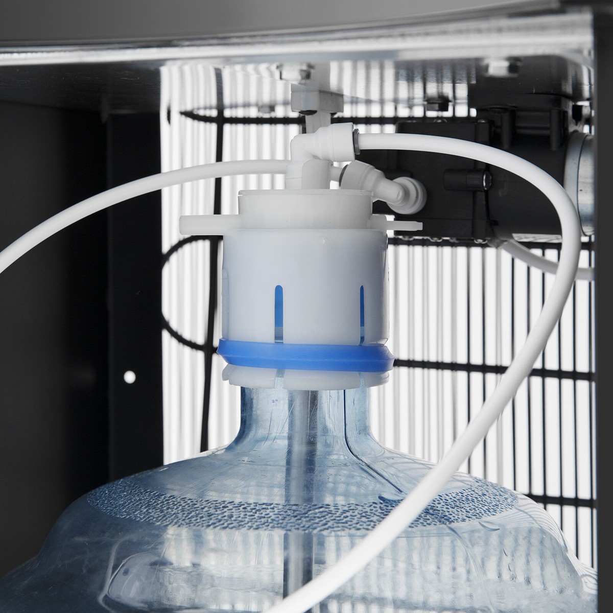 TABU Top Loading Water Dispenser, 3/5 Gallon, Storage Cabinet, Child Safety Lock (Black