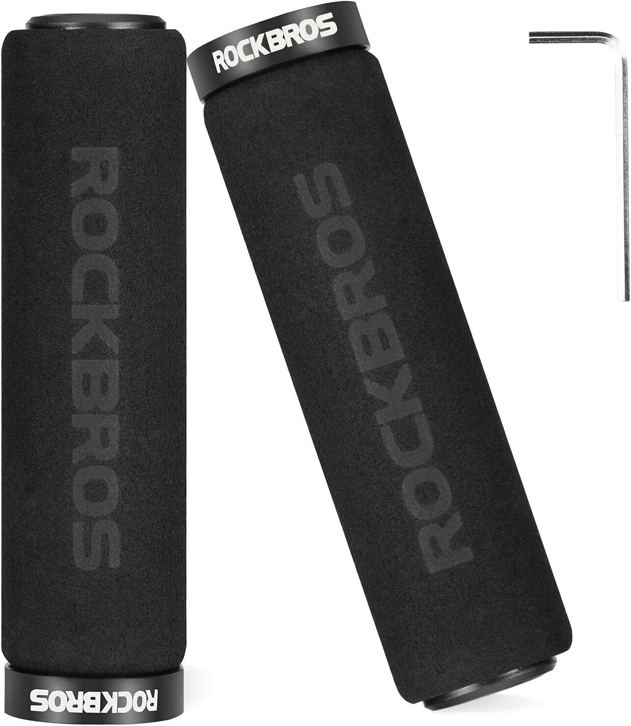 ROCKBROS Bike Grips MTB Sponge Soft Ultraigh Handlebar Grips One Pair Non-Slip