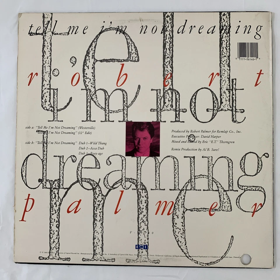 ROBERT PALMER - Tell Me I'm Not Dreaming - 12" vinyl single -Vintage - Image 2 of 4