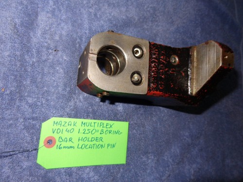 MAZAK MULTIPLEX VDI 40 1.250 " BORING BAR HOLDER 16mm LOCATION PIN - Picture 3 of 8