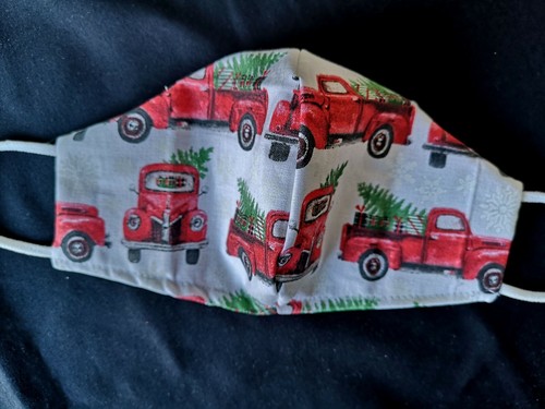 Christmas 100% Cotton Handmade Face Mask Masque Holidays Xmas Unisex Multicolor - Picture 6 of 36