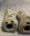 Vintage lady Or BO-PEEP Set Of Vintage Shawnee Pottery- Salt & Pepper Shakers — photo 6