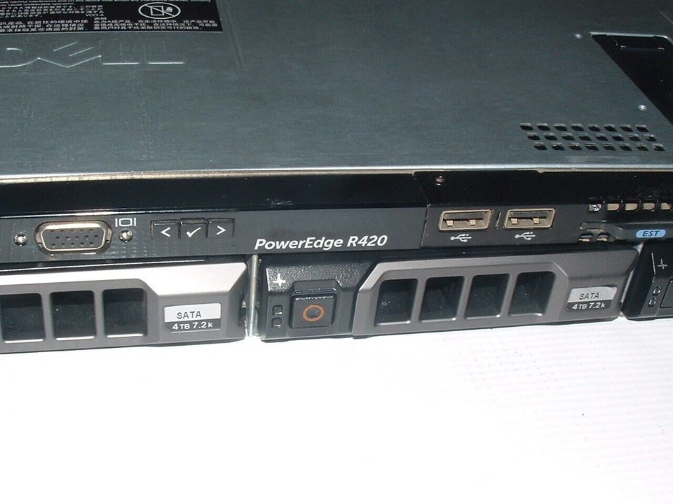 Dell Poweredge R420 3.5" 2x E5-2450 v2 2.5ghz  24gb  4x Trays  2x 480GB SSD - Image 2 of 4
