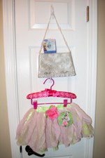 Tiara  NEW Girls Tutu Skirt 3yrs  Beaded silver Purse  Elsa Frozen Pendant