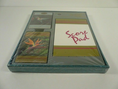 Congress Humming Bird of Paradise Playing Cards Double Deck Bridge Gift Set New - Picture 2 of 3