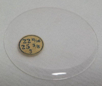 GLASS POCKET WATCH CRYSTAL HUNTER CASE SIZE 22 11/16 H 3 REPLACEMENT PART #754