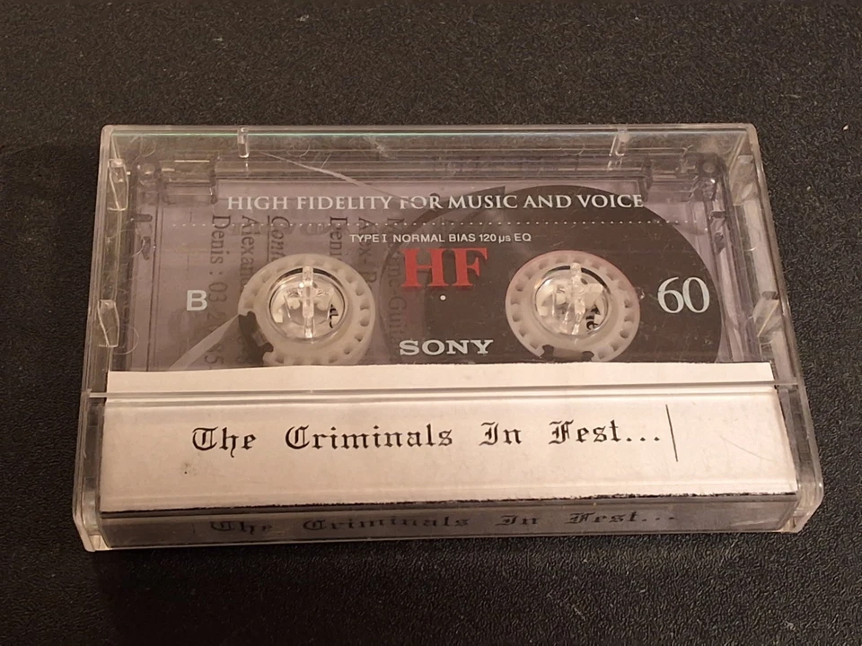 The Criminals In Fest... Demo '98 Cassette Tape France Hardcore Oi  - Image 2 of 4