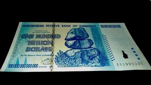 3xZimbabwe 100 trilioni di dollari 2008 AA P-91 banconota nuova UNC Zim valuta con certificato di autenticità