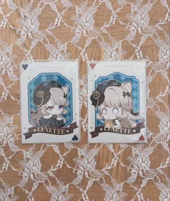 Genshin Korea Seoul Cafe Fontaine Lynette Bonus Card