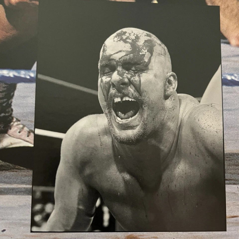 Плакат WWE Bret Hitman Hart v Stone Cold Austin Wrestlemania 13 11 x 14 дюймов - Изображение 4 из 4