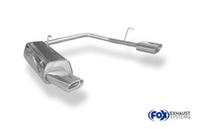 FOX Racinganlage re li je 1x135x80 für Peugeot 206cc S16 Cabrio ab 99 2.0l 100kW