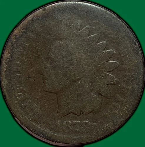 1878 Indian Head Cent Good G Coin #32268