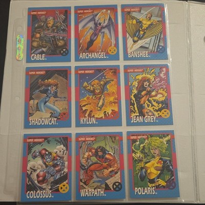 Impel 1992 X-Men Super Heroes Trading Card Lot Cable Archangel Banshee