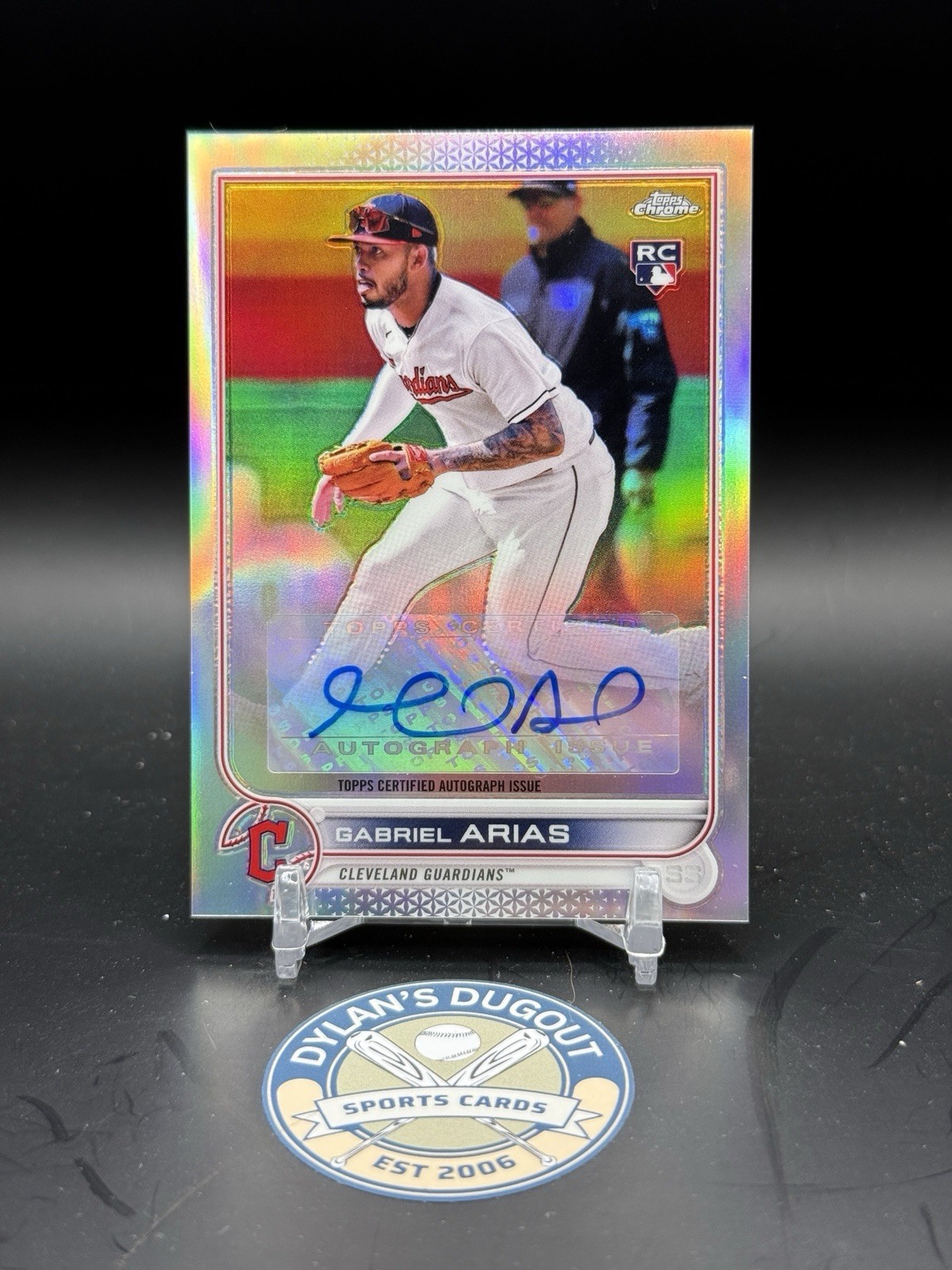 2022 Topps Chrome Update Autographs Gabriel Arias #AC-GA Refractor Auto (RC)