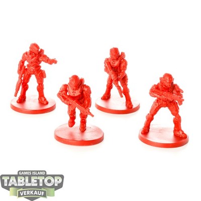 Miniaturen - 4x Spartan Team Models - Halo: Flashpoint - unbemalt