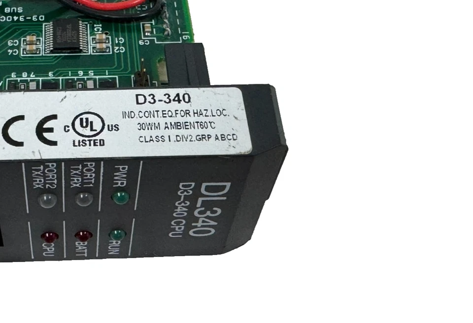 USED AUTOMATION DIRECT D3-340 CPU MODULE DL340 D3340 - Image 4 of 4