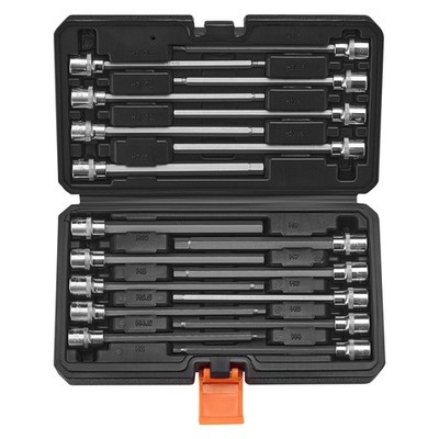 18Pc S2 Steel 3/8in Drive Long Reach Allen Hex Bit Socket No Brand