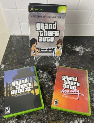 Grand Theft Auto Double Pack (Microsoft Xbox, 2003) COMPLETE CIB TESTED NICE!!