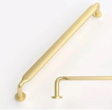 Amerdeco 10Pack Brushed Brass Cabinet Pulls 7.5 Inch 192mm Hole Centers