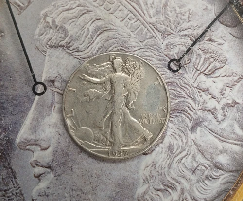 Silver 1937 P  Rare Date Walking Liberty good  looking coin    TP-10704