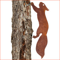 EichhöRnchen Gartenstecker Rostige Gartendeko Deko FüR Holz Und Garten