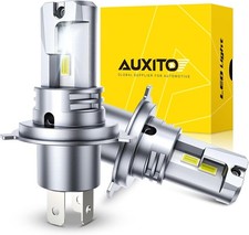 AUXITO H4 Light Bulb, 50000LM 900 Super Brighter, Real 1:1 Size, 9003/HB2 LED F