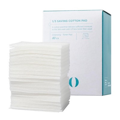 ILSO 1/3 Saving Cotton Pad, Thin Layer Perfect for DIY 50mm x 70mm, White