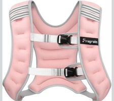 Weighted Exercise Vest for Women And Men 20 Pound Vest W Reflective Strip pink
