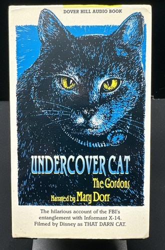 DISNEY Rare 1994 Undercover Cat audiobook That Darn Cat adaptation 1964 FBI X-14