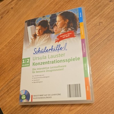 Schülerhilfe 1/2 Klasse Konzentrationsspiele Von Ursula Lauster CD-Rom