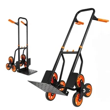 Foldable Stair Climber Climbing Hand Truck Dolly Heavy Duty Cart 440Lbs Capacity