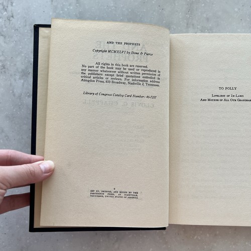 Und die Propheten von Clovis G. Chappell / 1946 Hardcover - Bild 5 von 11