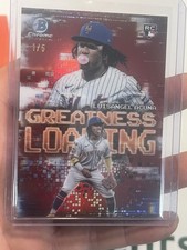 LUISANGEL ACUNA 2025 Bowman Chrome Greatness Loading Red Rookie 1/5 No Reserve!