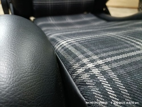 RECARO LX B JDM Pair Reupholstered Retro Classic design Black Lather - Picture 5 of 15
