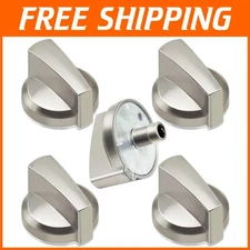 Replacement Range Burner Knobs, Silver