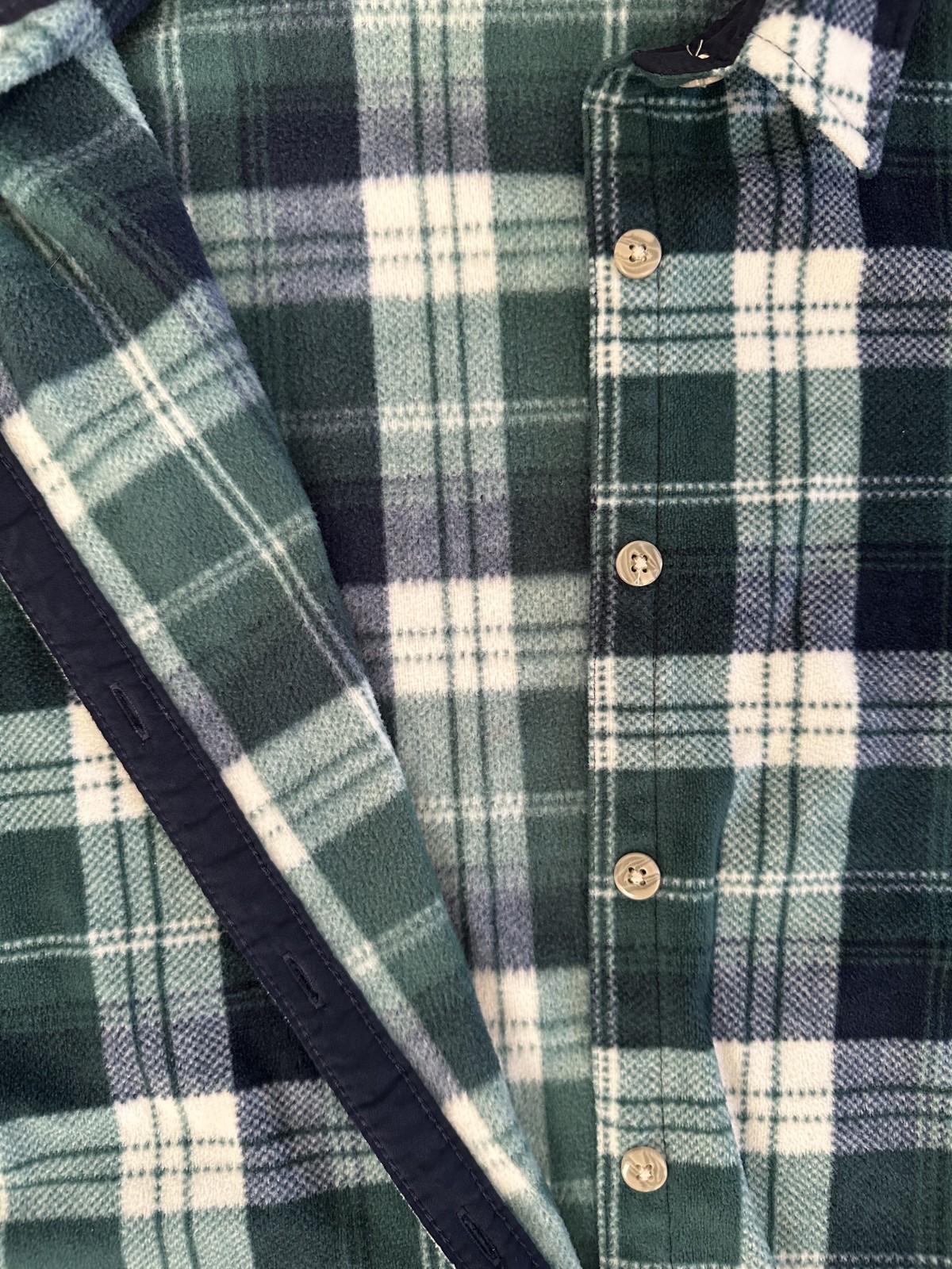 Lee Riders Men's Button Up Fleece Warm Outdoor Workwear Flannel Green X-Large thumbnail 6