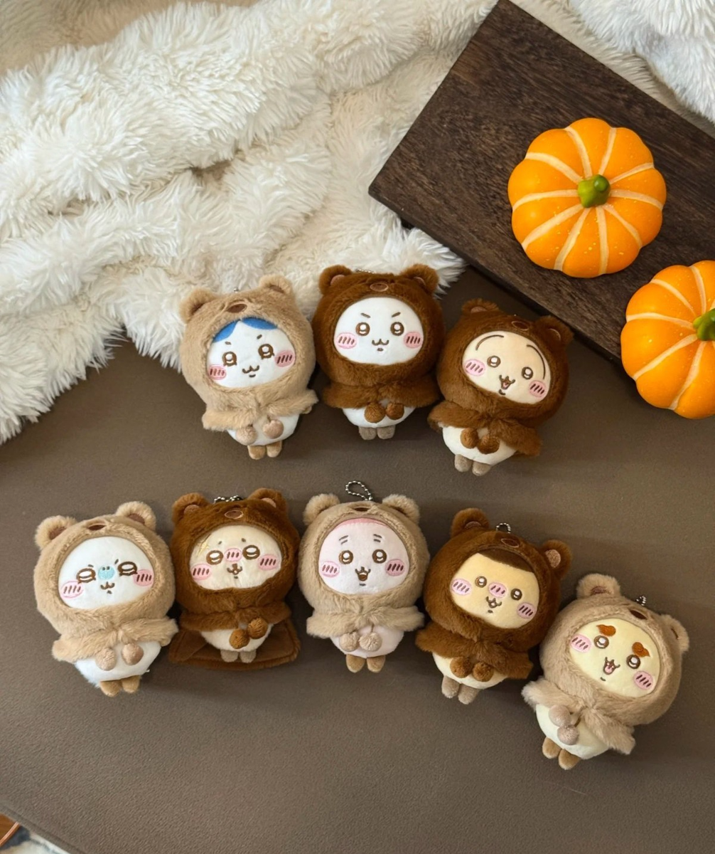 AUTHENTIC] MINISO CHIIKAWA SERIES FLUFFY BEAR HEADBAND KEYCHAIN