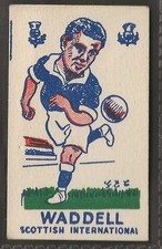 S&B PRODUCTS-TORRY GILLICKS FOOTBALL 1948 (BLACK BACK)-#35- RANGERS - WADDELL