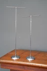 Antique Clothing Rack T Bar Vintage Cast Iron Base countertop shirt display VTG